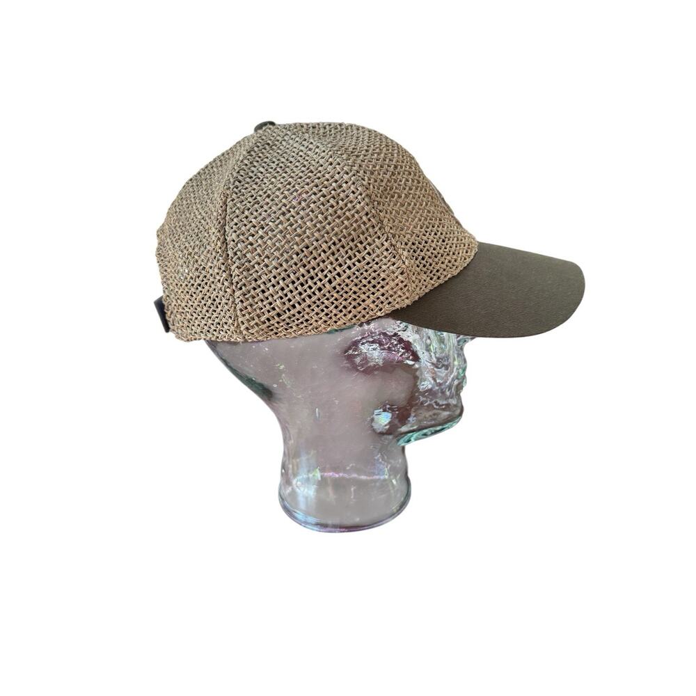Vintage Browning Buckmark Straw Hat Woven Mesh Cap Hunting Outdoors Hunting - Picture 5 of 6